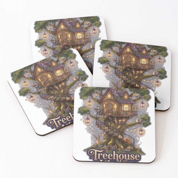 Item preview, Enchanted Treehouse Library Sticker Souvenir Summer Edition designed and sold by Imaginarium of Chaos falcon88 .