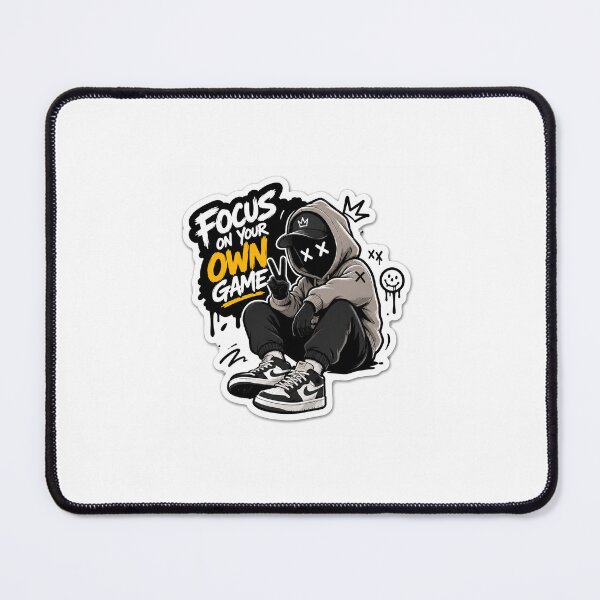 Item preview, Focus On Your Own Game – Gen Z Streetwear Graffiti Vinyl Sticker | Cool Aesthetic Laptop, Water Bottle & Phone Decal designed and sold by Megahitt.