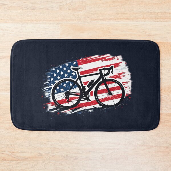 Item preview, USA Road Bike Gift Patriotic Cycling Art designed and sold by Corvoria.