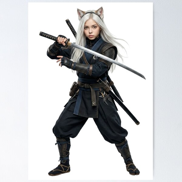 Item preview, Silver Moon Catgirl Shinobi designed and sold by Komatoya.