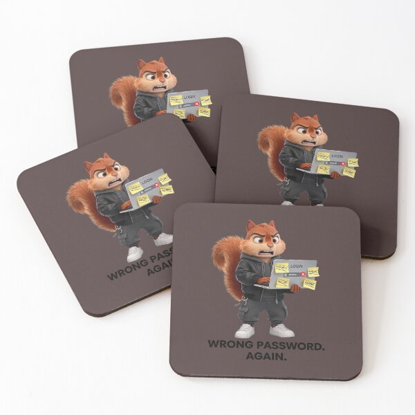 Item preview, DM-011 | Password Squirrel™ | Wrong Password. Again. designed and sold by D4NC1G3R®.