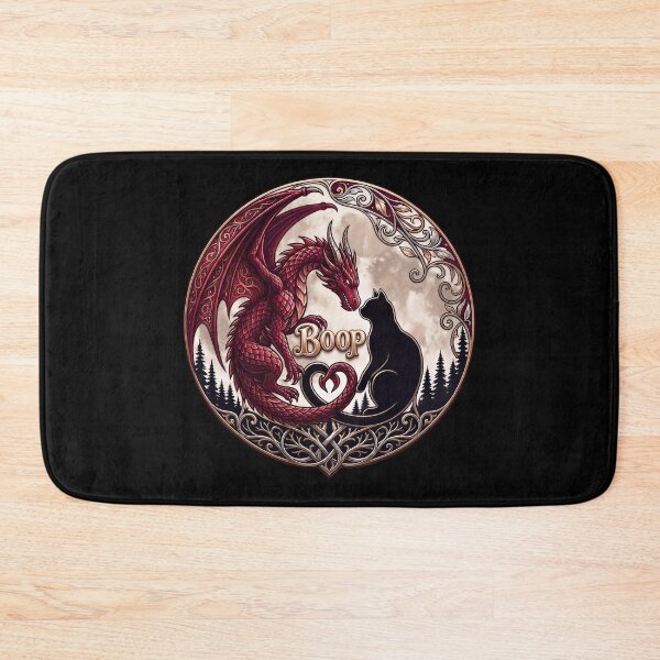 Item preview, Dragon Cat Hand Boop Nose Full Moon Fantasy Humor Outdoor designed and sold by gear-posters.