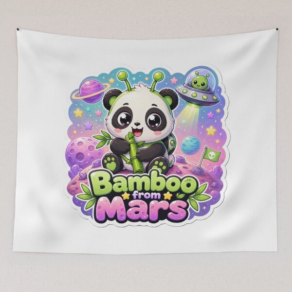 Item preview, Alien Panda Bamboo from Mars designed and sold by Ruamid.