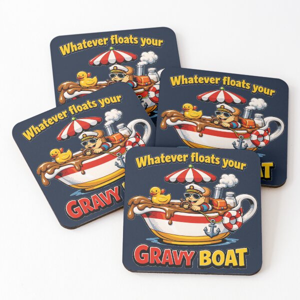 Item preview, Whatever Floats Your Gravy Boat Funny Thanksgiving Pun designed and sold by DeliaDesignsCo.