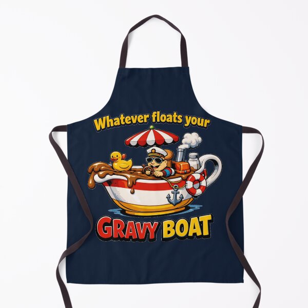 Item preview, Whatever Floats Your Gravy Boat Funny Thanksgiving Pun designed and sold by DeliaDesignsCo.