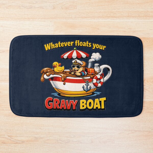 Item preview, Whatever Floats Your Gravy Boat Funny Thanksgiving Pun designed and sold by DeliaDesignsCo.
