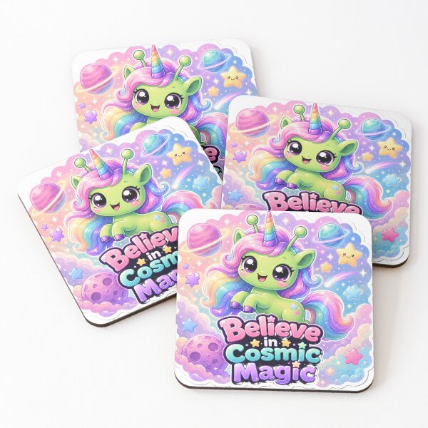 Item preview, Alien Unicorn Believe in Cosmic Magic designed and sold by Ruamid.