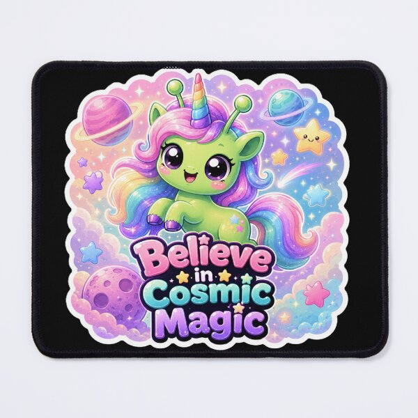 Item preview, Alien Unicorn Believe in Cosmic Magic designed and sold by Ruamid.