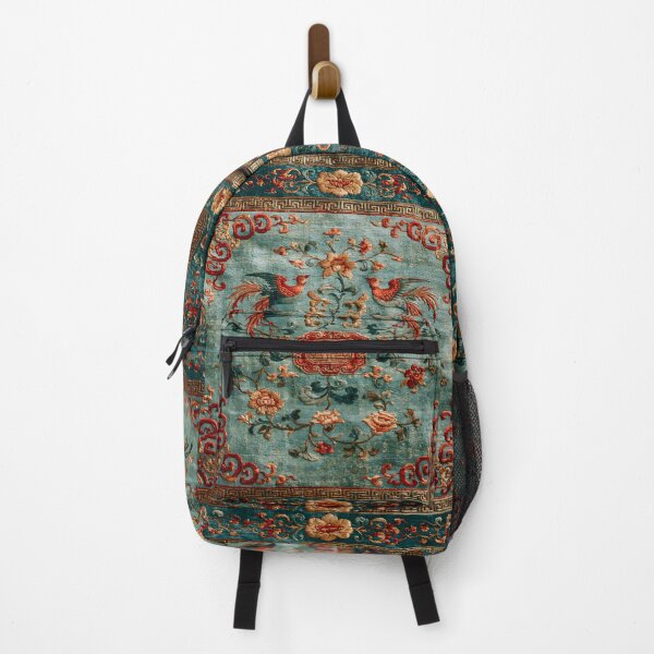 Item preview, Antique Chinese Silk Rug with Phoenix Birds Luxury Oriental Carpet designed and sold by GrinGalore.