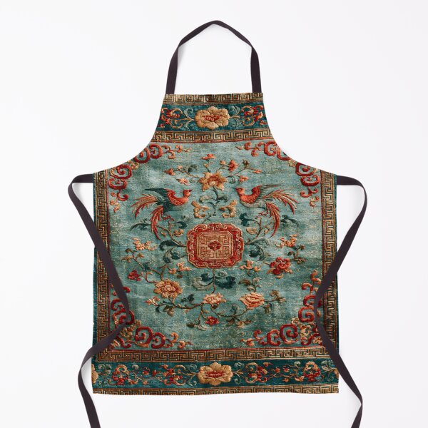 Item preview, Antique Chinese Silk Rug with Phoenix Birds Luxury Oriental Carpet designed and sold by GrinGalore.