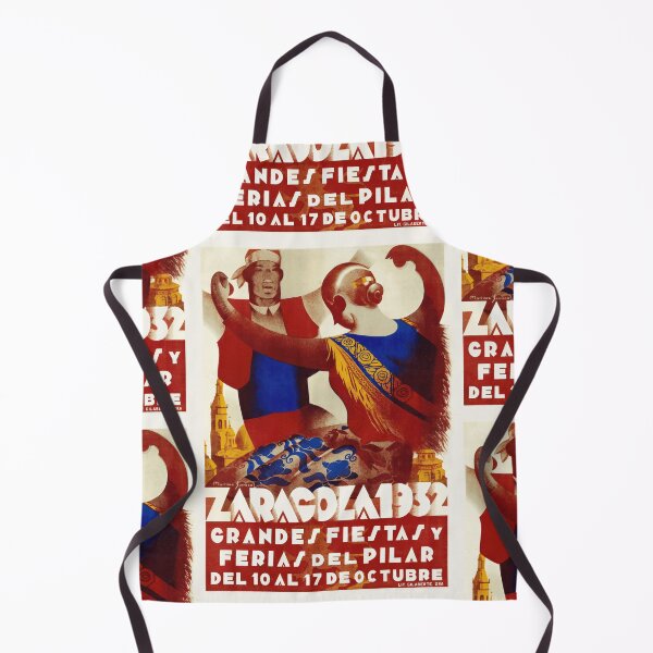 Item preview, Vintage 1932 Zaragoza Poster | Grandes Fiestas y Ferias del Pilar | Art Deco Style | Bold Colors & Cultural Heritage designed and sold by artofuniverse.