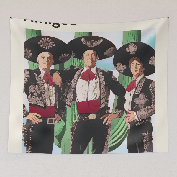 Item preview, Póster de película vintage original personalizado de la serie Tres Amigos designed and sold by Cool Robot Bro..