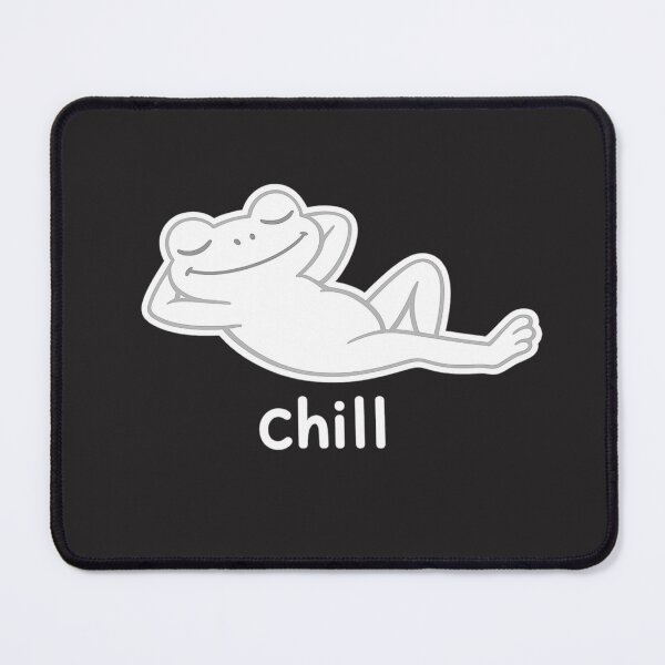 Item preview, Chill Frog Sticker | Relaxing Frog | Cute Lazy Frog Cartoon designed and sold by Moss & Mellow.