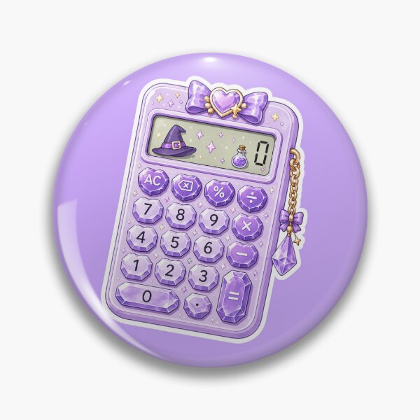 Item preview, Cute Witchcore Crystal Calculator Sticker designed and sold by Christiana-Art.