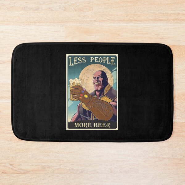 Item preview, Less People More Beer Infinity Funny Gauntlet Parody Vintage designed and sold by phoebelevine.