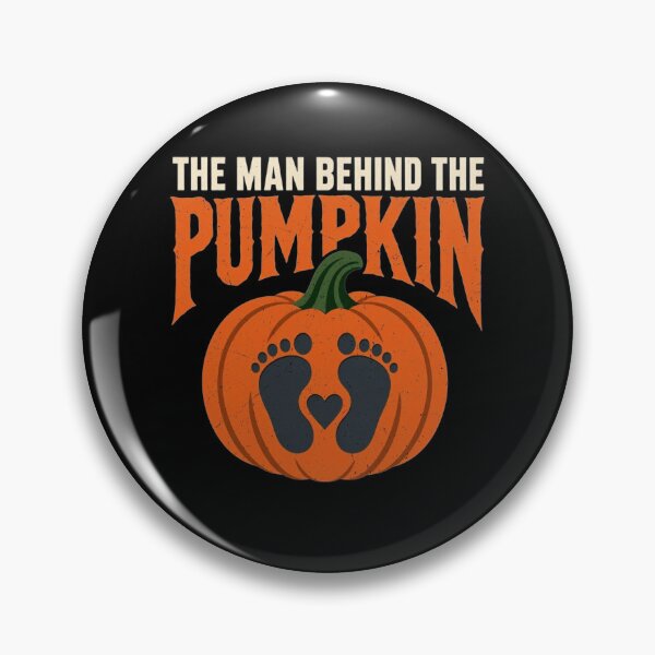 Item preview, The Man Behind The Pumpkin Dad Halloween Pregnancy Reveal Announcement designed and sold by clothesy7.