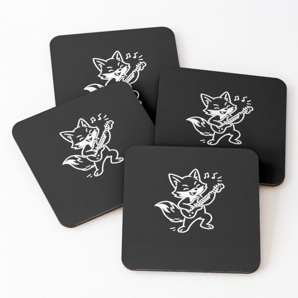 Item preview, Funny Guitar Fox Sticker | Cute Rock Fox | Musician Fox Cartoon Gift designed and sold by Moonveil_Studio.