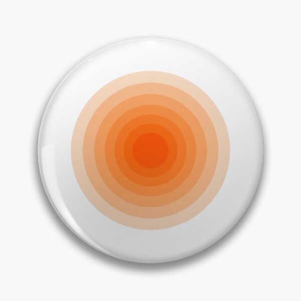 Item preview,  Minimalist Orange Gradient Concentric Circles Abstract Art designed and sold by ByKayaPrints.