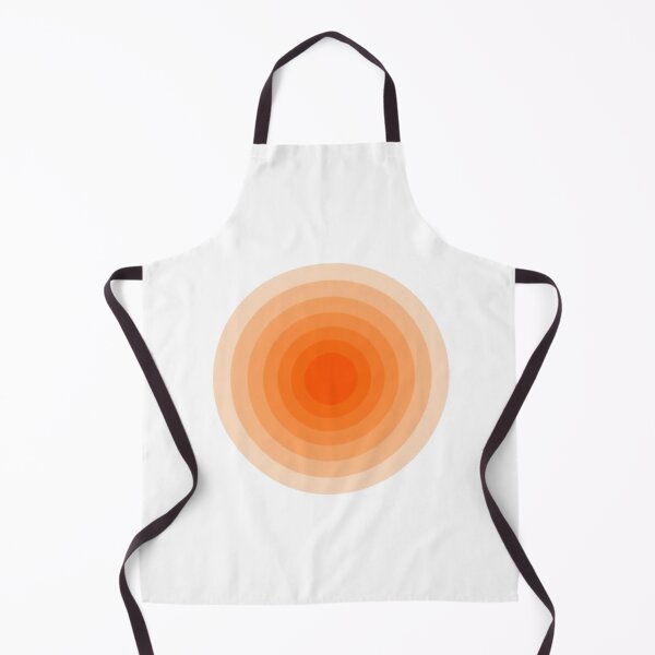 Item preview, Minimalist Orange Gradient Concentric Circles Abstract Art designed and sold by ByKayaPrints.