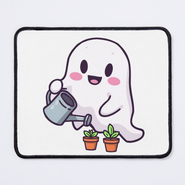 Item preview, Gardening Ghost Sticker | Kawaii Plant Lover Vinyl Decal designed and sold by Pandey14.