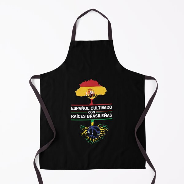 Item preview, Spain Brazil Flags Heritage Gift Expat Fans designed and sold by Lenny Stahl.