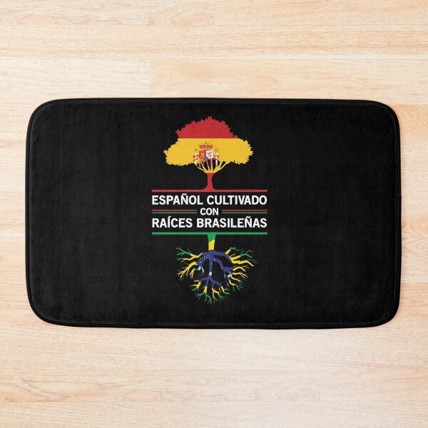 Item preview, Spain Brazil Flags Heritage Gift Expat Fans designed and sold by Lenny Stahl.