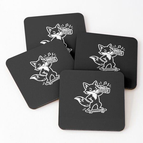 Item preview, Retro Boombox Fox Sticker | Cute Music Fox | Vintage Cartoon Decal designed and sold by Moonveil_Studio.