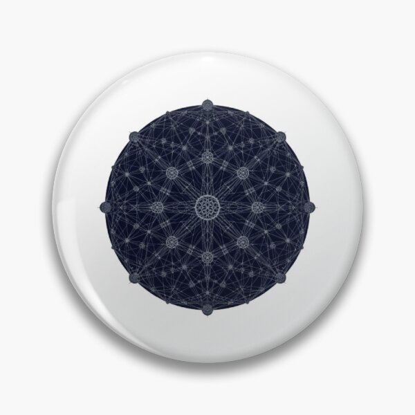Item preview, Sacred Geometry Mandala Quantum Network Blue Matrix designed and sold by ByKayaPrints.