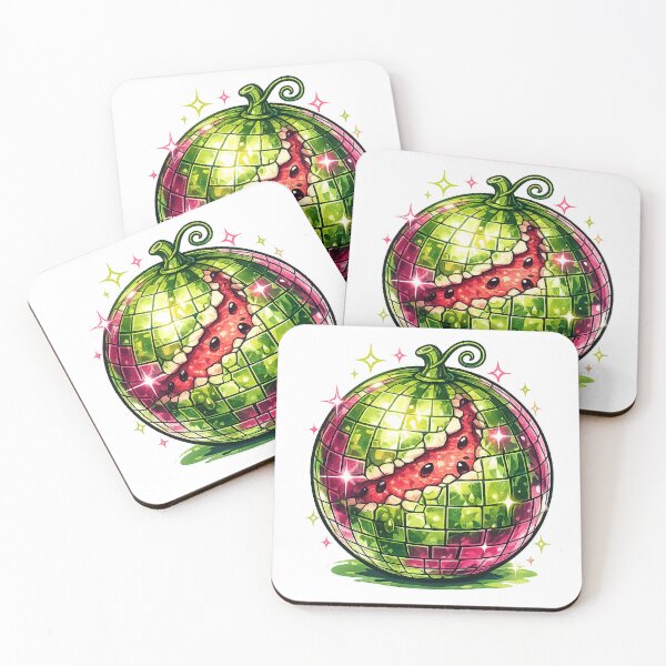 Item preview, "Disco Ball Watermelon — Retro Summer Party Fruit" designed and sold by spectomine.