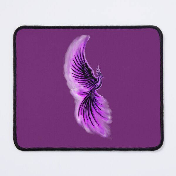 Item preview, Purple Flame Phoenix - Neon Mystical Firebird Art designed and sold by URSM.