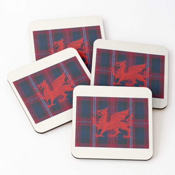 Item preview, ✨♨ Evans ✨Welsh Tartan – For the Liberty of My Country & y Ddraig Goch - the red dragon v4  designed and sold by WheelieGdArt.