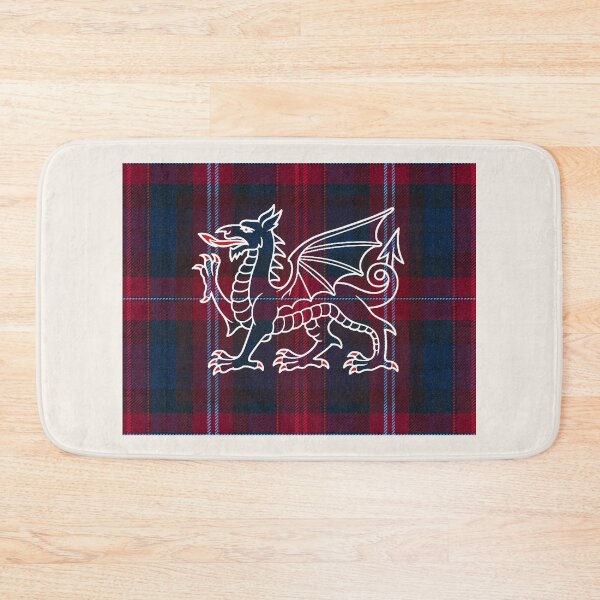 Item preview, ✨♨ Evans ✨Welsh Tartan – For the Liberty of My Country & y Ddraig Goch - the red dragon v3 designed and sold by WheelieGdArt.