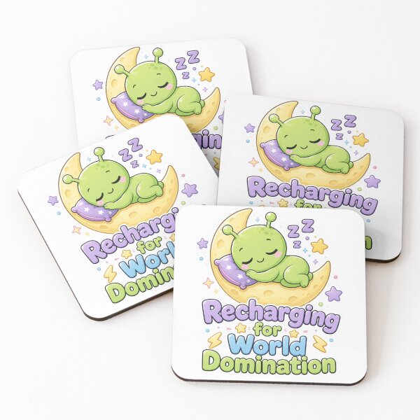 Item preview, Sleeping Alien Recharging for World Domination designed and sold by Ruamid.