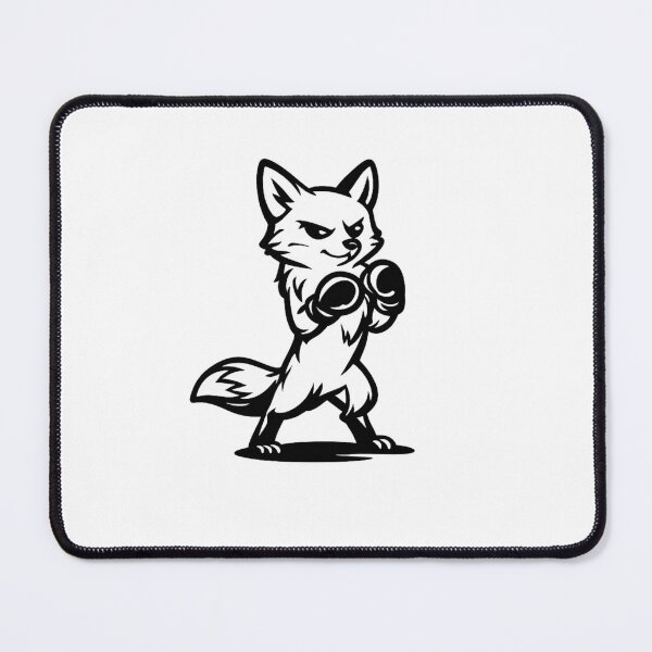 Item preview, Funny Boxing Fox Sticker | Cute Fighting Fox | Martial Arts Cartoon designed and sold by Moonveil_Studio.