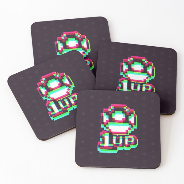 Item preview, 1up Mushroom Synthwave 4 - Dark designed and sold by animinimal.