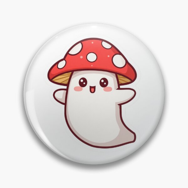 Item preview, Mushroom Ghost Sticker | Kawaii Forest Vinyl Decal designed and sold by Pandey14.