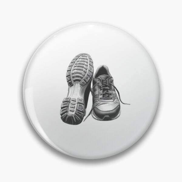 Item preview, Realistic Running Sneaker Shoe Sole Pencil Sketch designed and sold by ByKayaPrints.