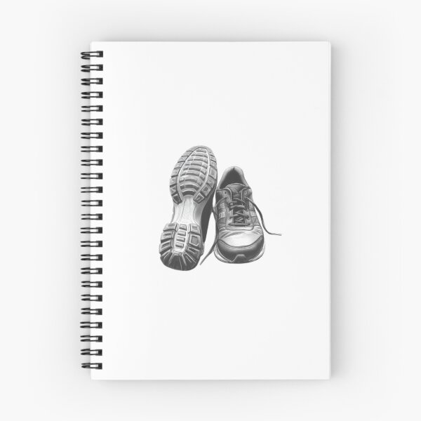 Item preview, Realistic Running Sneaker Shoe Sole Pencil Sketch designed and sold by ByKayaPrints.