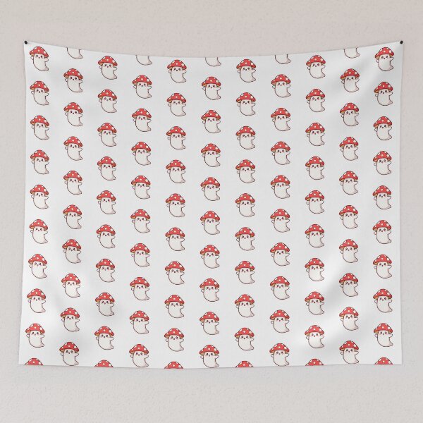 Item preview, Mushroom Ghost Sticker | Kawaii Forest Vinyl Decal designed and sold by Pandey14.