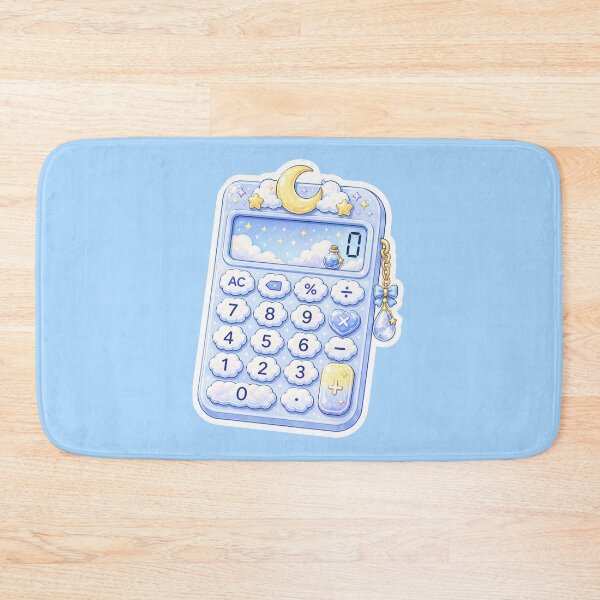 Item preview, Cute Cloud Moon Calculator Sticker designed and sold by Christiana-Art.