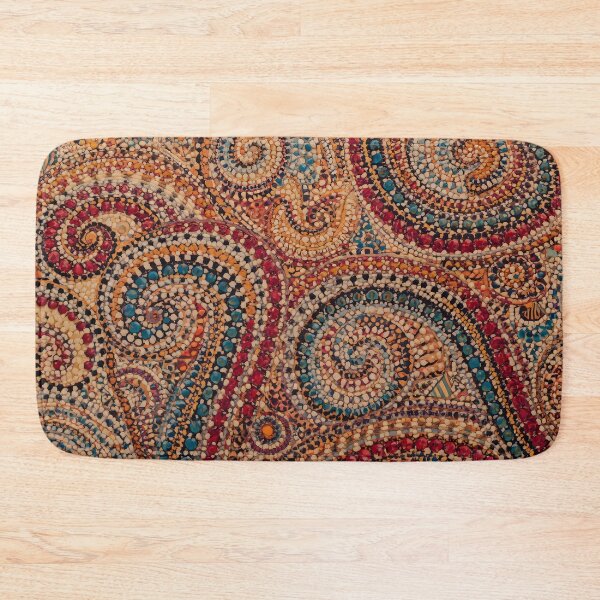 Item preview, Aboriginal Inspired Dot Art - Earth Tone Swirl Abstract Pattern designed and sold by GrinGalore.