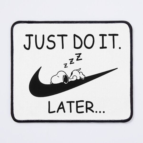 Item preview, Just Do It Later Funny Sleeping Snoopy | Nikes Swoosh Parody designed and sold by Har-vee.