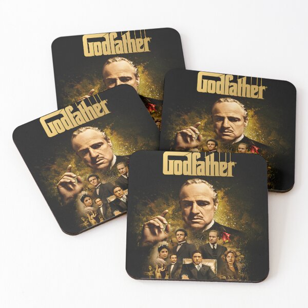 Item preview, The Godfather Original Custom Vintage Movie Poster Wall Art designed and sold by Cool Robot Bro..