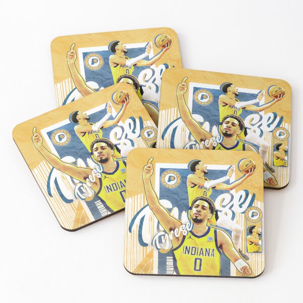 Item preview, Tyrese Haliburton Indiana Pacers Cinematic Basketball Technical Poster designed and sold by Shopunte.