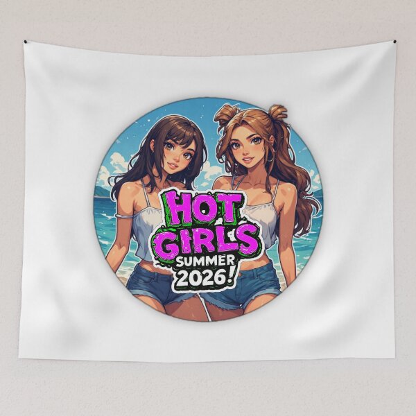 Item preview, HOT GIRLS SUMMER 2026 Anime Beach Holiday Vacation Motivational. designed and sold by Giulivo Store Graphic.
