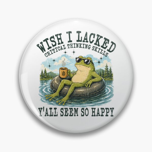Item preview, Wish I Lacked Critical Thinking Skills Funny Frog Coffee designed and sold by watanabeee.