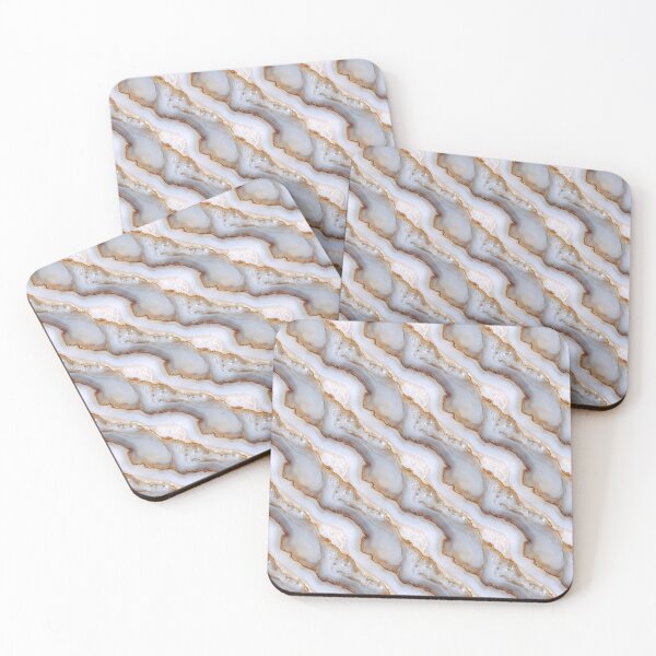 Item preview, White and Gold Marble Pattern  designed and sold by LouieVanille.