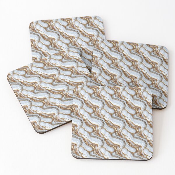 Item preview, White and Gold Marble Pattern  designed and sold by LouieVanille.