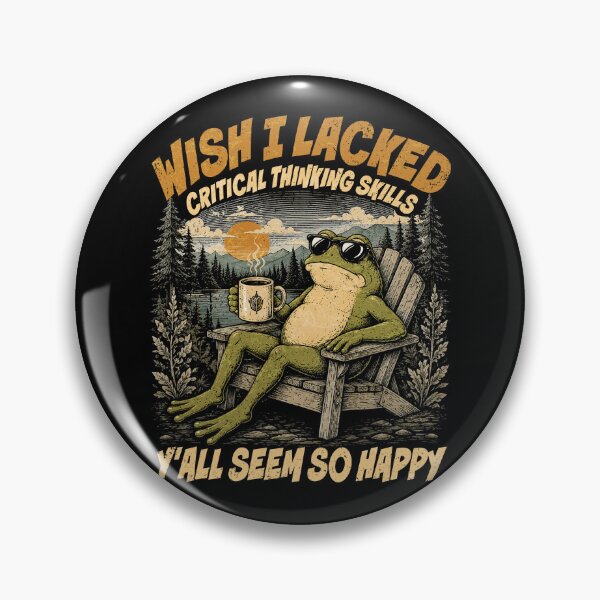 Item preview, Wish I Lacked Critical Thinking Skills Funny Frog Coffee designed and sold by watanabeee.