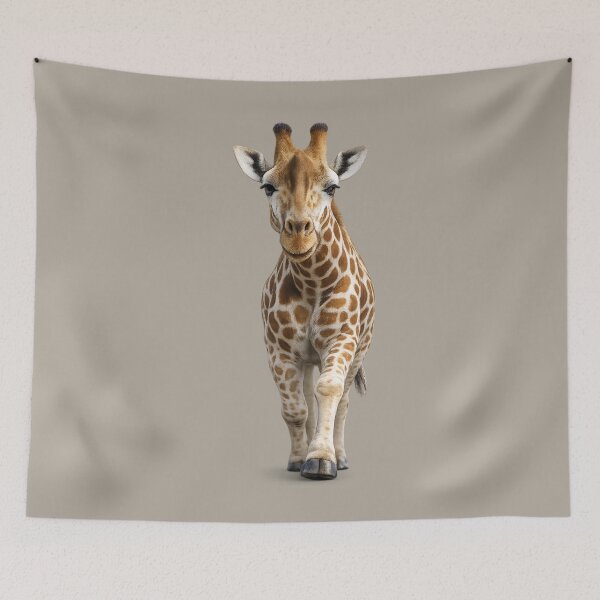 Item preview, Giraffe Approaching Wildlife Portrait designed and sold by BROHLine Studio.